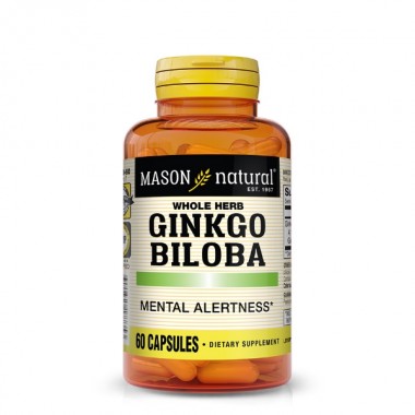 Гинкго Билоба Mason Natural Whole Herb Ginkgo Biloba 60 Caps Гинкго Билоба Mason Natural Whole Herb Ginkgo Biloba 60 Caps