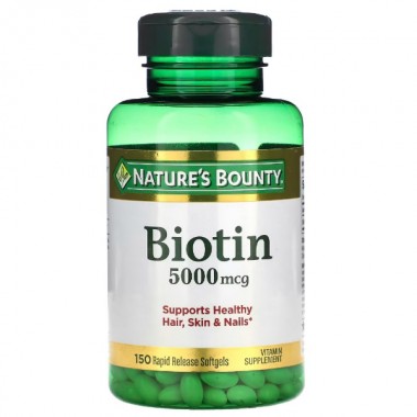 Биотин Nature's Bounty Biotin 5000 mcg 150 Caps Биотин Nature's Bounty Biotin 5000 mcg 150 Caps