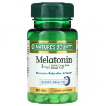 Мелатонин для сна Nature's Bounty Melatonin 1 mg 180 Tabs