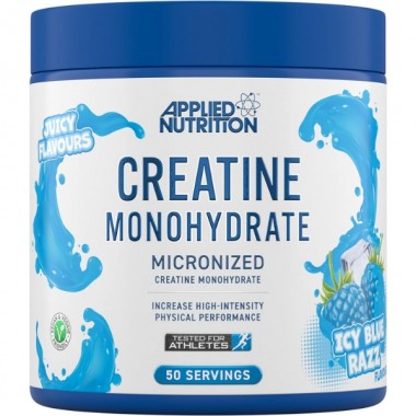 Креатин моногидрат Applied Nutrition Creatine Monohydrate 250 g /50 servings/ Icy Blue Raz Креатин моногидрат Applied Nutrition Creatine Monohydrate 250 g /50 servings/ Icy Blue Raz