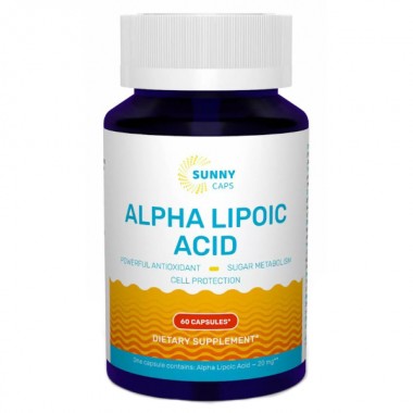 Альфа-липоевая кислота Sunny Caps Alpha Lipoic Acid 60 Caps