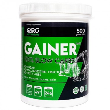 Гейнер GARO Nutrition Gainer Base 500 g /8 servings/ Double Chocolate