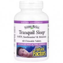 Комплекс для сна Natural Factors Stress-Relax Tranquil Sleep 60 Chewable Tabs