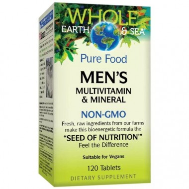 Витаминно-минеральный комплекс для мужчин Natural Factors Whole Earth & Sea Men's Multivitamin & Mineral 120 Tabs