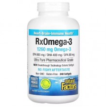 Омега 3 Natural Factors RxOmega-3 1260 mg 240 Softgels