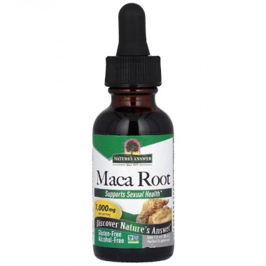 Мака Nature's Answer Maca Root, Alcohol-Free 1000 mg 30 ml /30 servings/ Мака Nature's Answer Maca Root, Alcohol-Free 1000 mg 30 ml /30 servings/