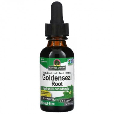 Натуральная добавка для иммунитета Nature's Answer Goldenseal Root Alcohol-Free 30 ml /30 servings/