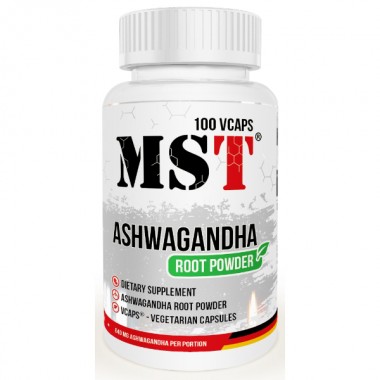 Ашфаганда для спорта MST Nutrition Ashwagandha 100 Veg Caps