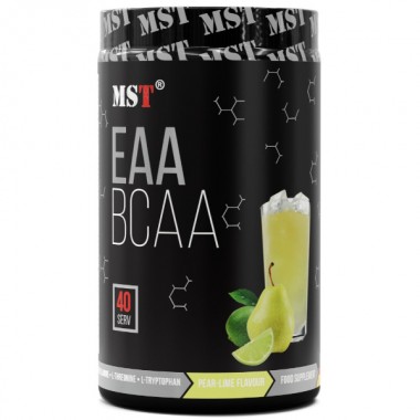 Аминокомплекс для спорта MST Nutrition BCAA EAA Zero 520 g /40 servings/ Pear Lime