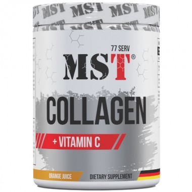 Хондропротектор (для спорта) MST Nutrition Collagen + Vitamin C 500 g /77 servings/ Orange