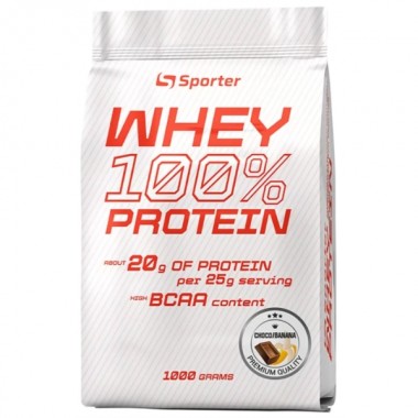 Протеин Sporter Whey 100% Protein 1000 g /40 servings/ Chocolate Banana