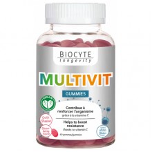 Мультивитамины Biocyte Multivit Gummies 60 Gummies Strawberry Flavor