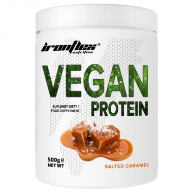 Протеин IronFlex Vegan Protein 500 g /17 servings/ Salted caramel