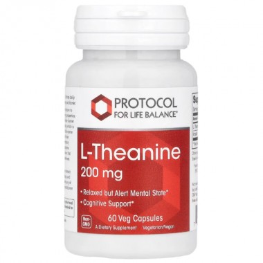 Теанин Protocol for Life Balance L-Theanine 200 mg 60 Veg Caps