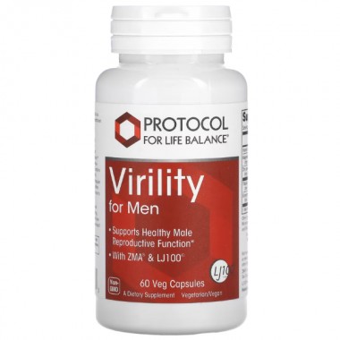 Комплекс для профилактики репродуктивной функии у мужчин Protocol for Life Balance Virility For Men 60 Veg Caps