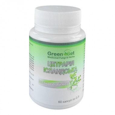 Комплекс для профилактики дыхательной системы GreenSet Цетрария Исландская 60 капсул