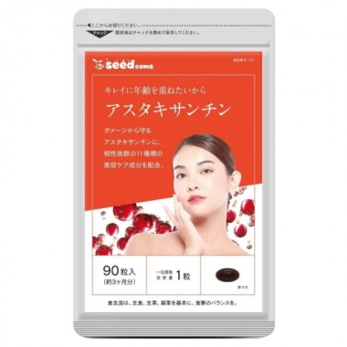 Астаксантин Seedcoms Astaxanthin with 11 vitamins 90 Tabs