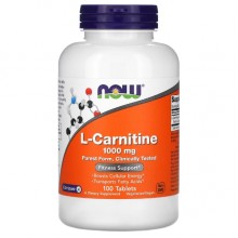 Карнитин NOW Foods Carnitine Tartrate 1000 mg 100 Tabs Карнитин NOW Foods Carnitine Tartrate 1000 mg 100 Tabs