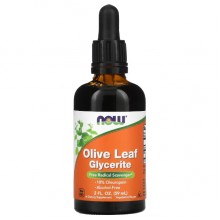 Экстракт оливы NOW Foods Olive Leaf Glycerite 59 ml /37 servings/