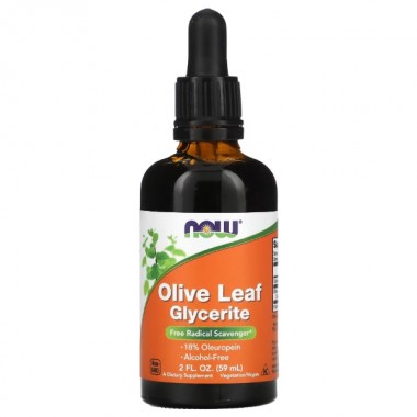 Экстракт оливы NOW Foods Olive Leaf Glycerite 59 ml /37 servings/