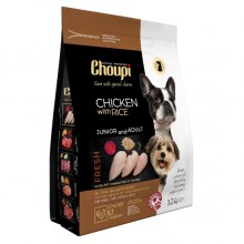 CHOUPI сухой корм для собак малых и средних пород 3,2 кг, Курица с Рисом