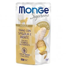 Влажный корм для котов MONGE CAT WET Adult тунец с сибасом и картофелем 80 г