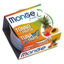 Влажный корм для котов MONGE CAT WET Adult тунец с фруктами 80 г