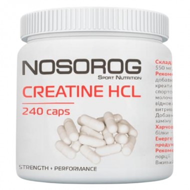 Креатин комплекс Nosorog Nutrition Creatine HCL 240 Caps Креатин комплекс Nosorog Nutrition Creatine HCL 240 Caps