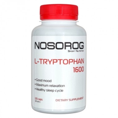Триптофан для спорта Nosorog Nutrition L-Tryptophan 1600 120 Caps Триптофан для спорта Nosorog Nutrition L-Tryptophan 1600 120 Caps