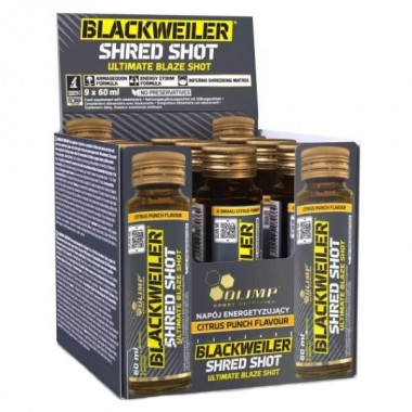 Энергетик Olimp Nutrition Blackweiler Shred Shot 9 х 60 ml Citrus Punch