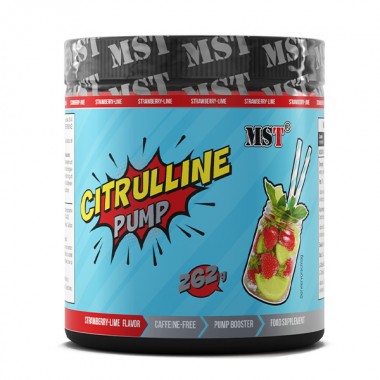 Цитруллин для спорта MST Nutrition Citrulline Pump 262 g /37 servings/ Strawberry Lime