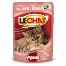 Влажный корм для котов Monge LC Cat Wet Adult тунец и лосось 100 г