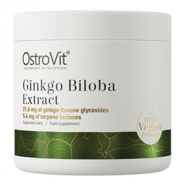 Гинкго Билоба для спорта OstroVit Vege Ginkgo Biloba 50 g /555 servings/