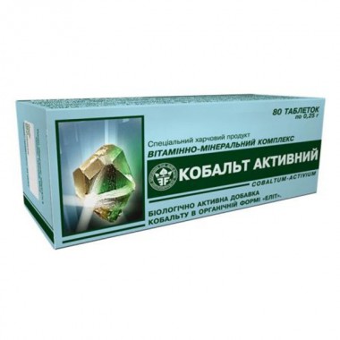 Комплекс для профилактики давления и кровообращения Elit-Pharm Кобальт Активный 80 таб Комплекс для профилактики давления и кровообращения Elit-Pharm Кобальт Активный 80 таб
