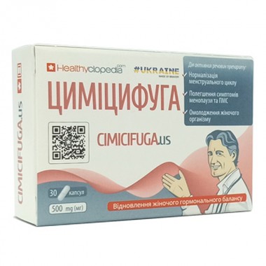 Комплекс при менопаузе Healthyclopedia Cimicifuga 30 Caps