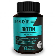 Биотин Elixir Biotin 30 Tabs Биотин Elixir Biotin 30 Tabs