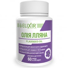 Льняное масло Elixir Flaxseed Oil 60 Caps