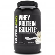 Протеин NutraBio Whey Protein Isolate 907 g /31 servings/ Raw Unflavored