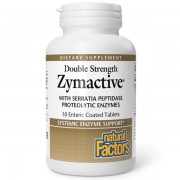 Пищеварительные ферменты Natural Factors Zymactive Double Strength  with Serratia Peptidase Proteolytic Enzymes 30 Tabs