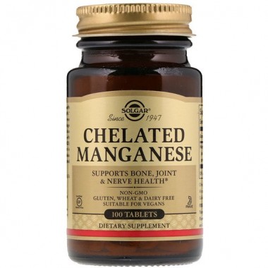 Микроэлемент Марганец Solgar Chelated Manganese 100 Tabs