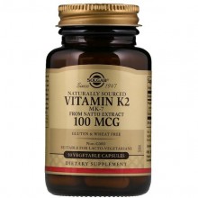 Витамин K Solgar Natural Vitamin K2 100 mcg 50 Veg Caps