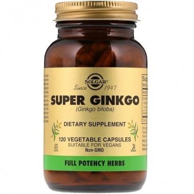 Гинкго Билоба Solgar FP Super Ginkgo 120 Veg Caps