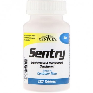 Витаминно-минеральный комплекс 21st Century Sentry, Multivitamin & Multimineral Supplement, Men 120 Tabs