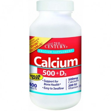 Микроэлемент Кальций 21st Century Calcium 500 + D3 400 Caplets