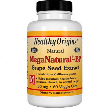 Экстракт виноградных косточек Healthy Origins MegaNatural-BP Grape Seed Extract 150 mg 60 Caps