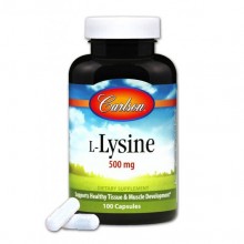 Лизин Carlson Labs L-Lysine 500 mg 100 Caps