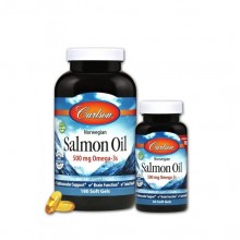 Жир лосося Carlson Labs Norwegian Salmon Oil 500 mg 180+50 Soft Gels Жир лосося Carlson Labs Norwegian Salmon Oil 500 mg 180+50 Soft Gels