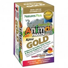 Витаминно-минеральный комплекс Nature's Plus Animal Parade Gold 60 Chewable Tabs Cherry, Orange, Grape flavors