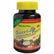 Витаминно-минеральный комплекс Nature's Plus Source Of Life, Multi-Vitamin & Mineral Supplement with Whole Food Concentrates 90 Mini Tabs Витаминно-минеральный комплекс Nature's Plus Source Of Life, Multi-Vitamin & Mineral Supplement with Whole Food Concentrates 90 Mini Tabs
