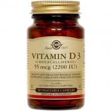 Витамин D Solgar Vitamin D3 (Cholecalciferol) 2200 IU 50 Veg Caps